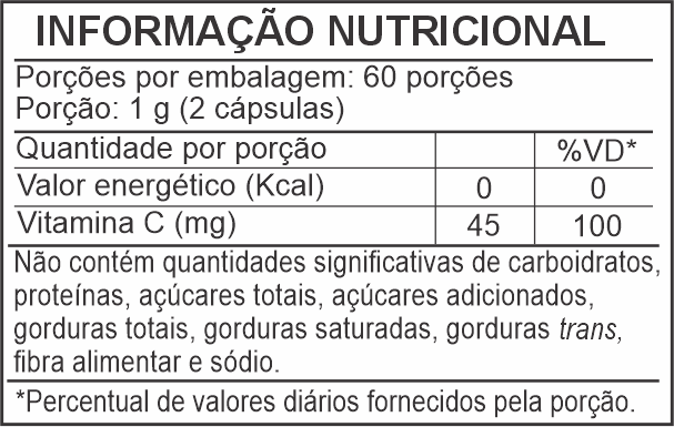 Informação Nutricional - AMORA BRANCA